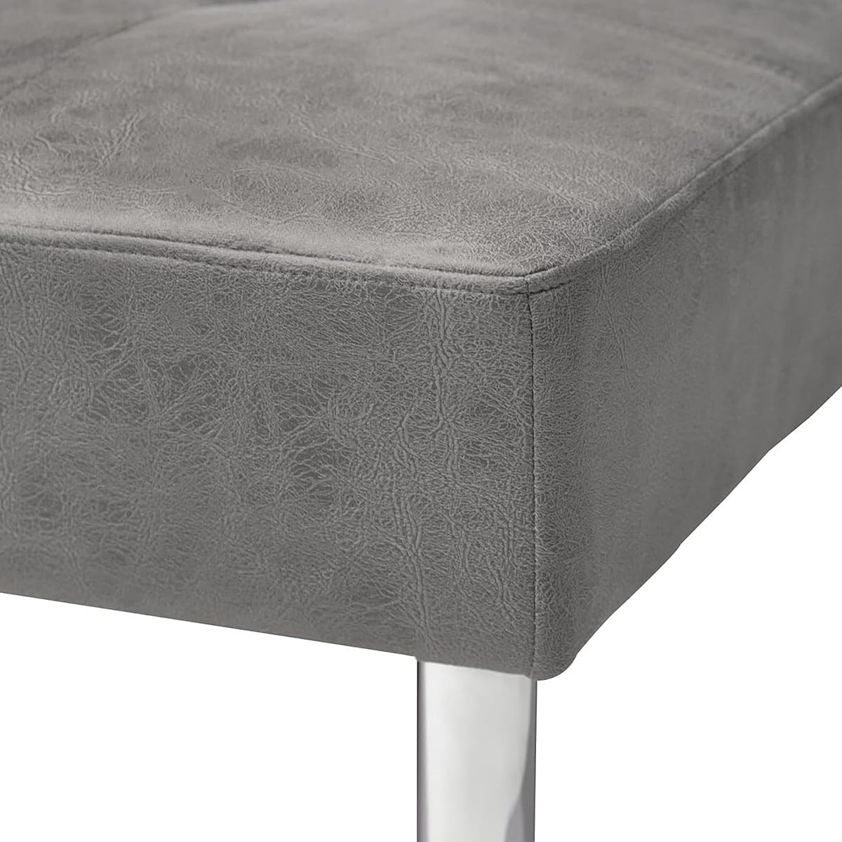 Mattfy - Sofa Rozkładana Clic Clac 3-osobowa Model Milos, Nowoczesny Design, Praktyczna i Funkcjonalna, Wykończenie w Kolorze Szarym