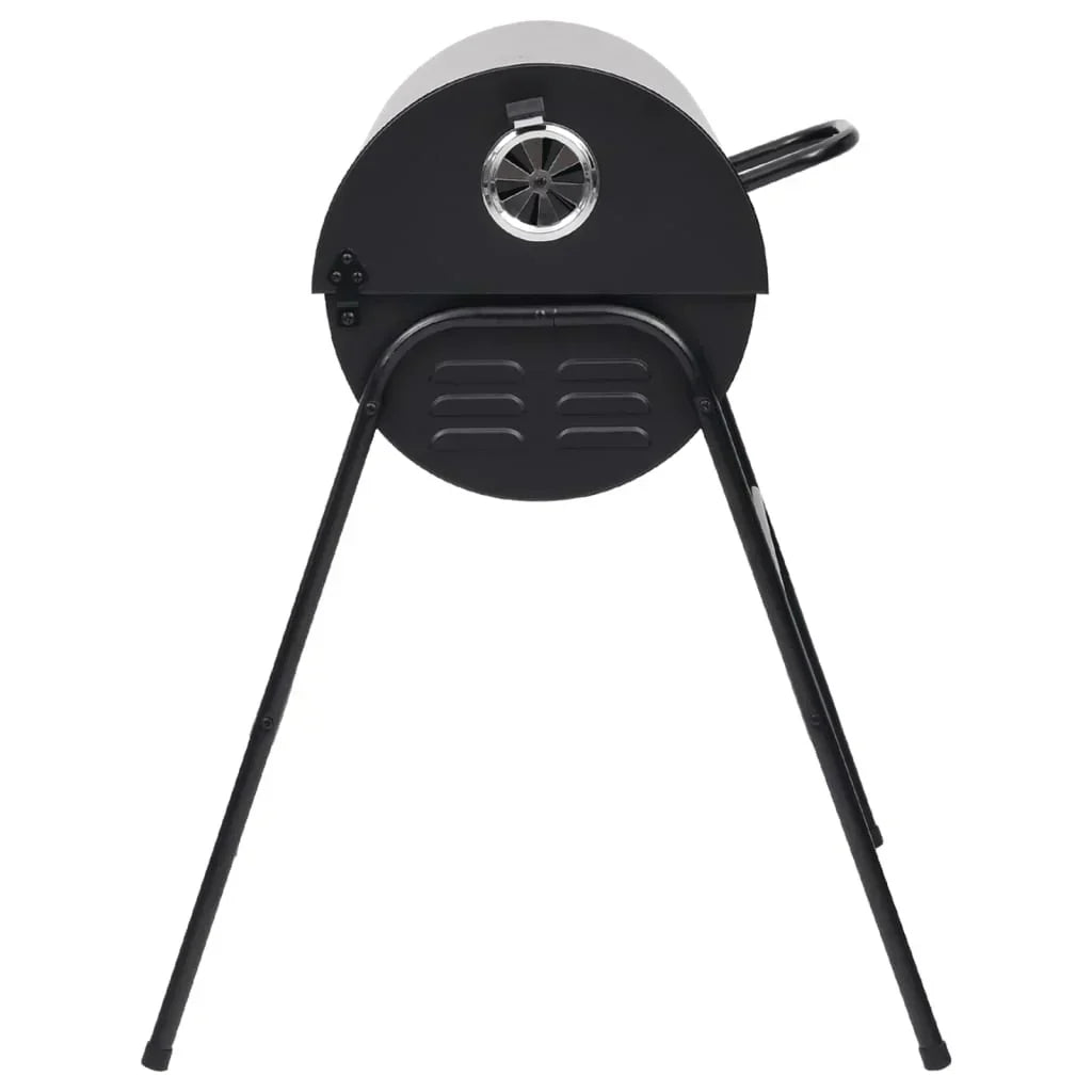 2026 Grill z 2 czarnymi rusztami do gotowania – Przenośny grill o wymiarach 80x95x90 cm ze stali