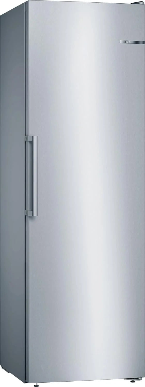 Bosch - Zamrażarka pionowa NoFrost, Seria 4, wys. 186 x szer. 60 cm, 242 L, szuflady BigBox na duże produkty, system MultiAirflow, stal szlachetna, GSN29VIEP