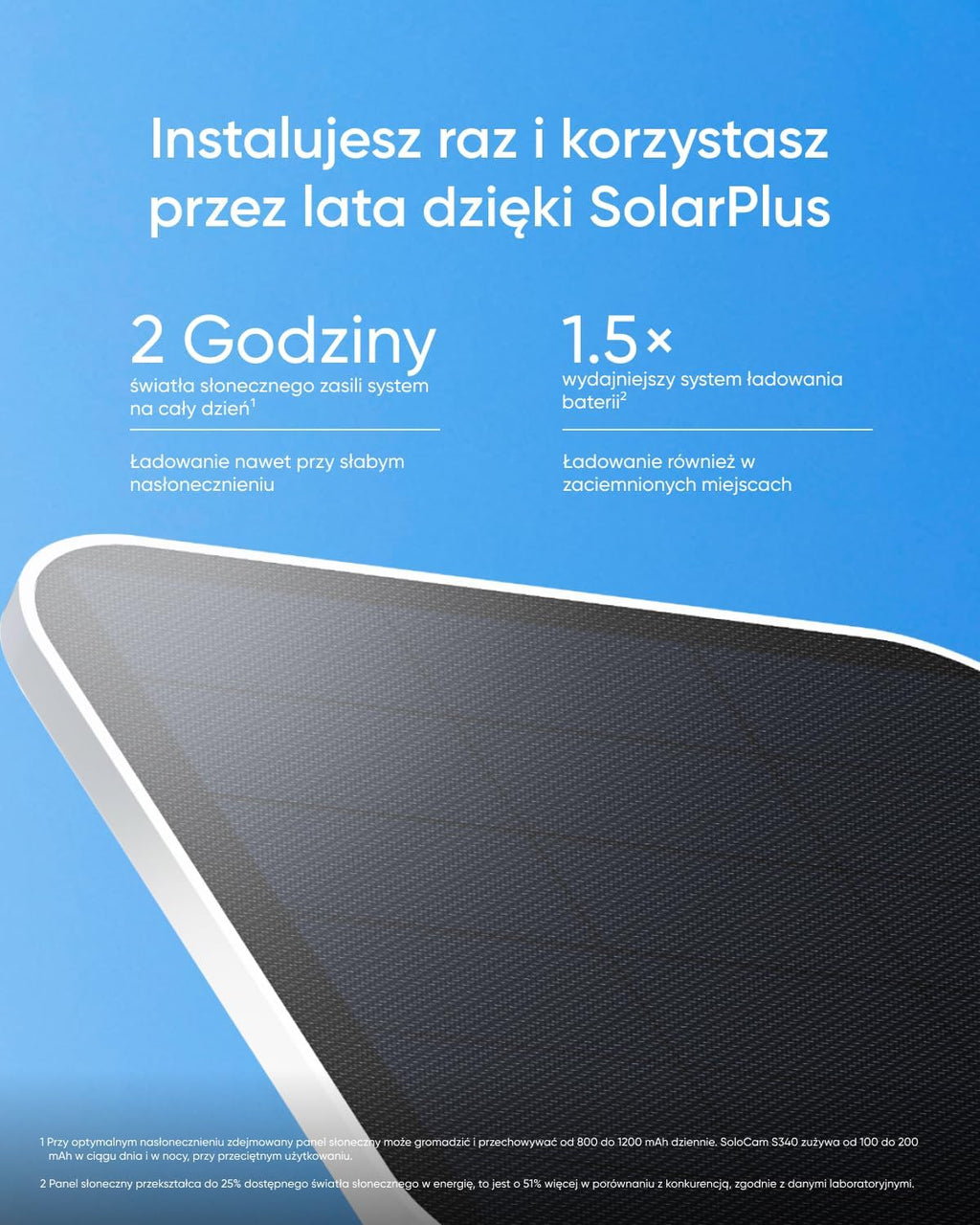 eufy Security SoloCam S340 Podwójna kamera słoneczna, zewnętrzna kamera monitoringu bezprzewodowa, domowa kamera bezpieczeństwa 3K, widok 360°, Wi-Fi 2,4 GHz, bez opłat miesięcznych
