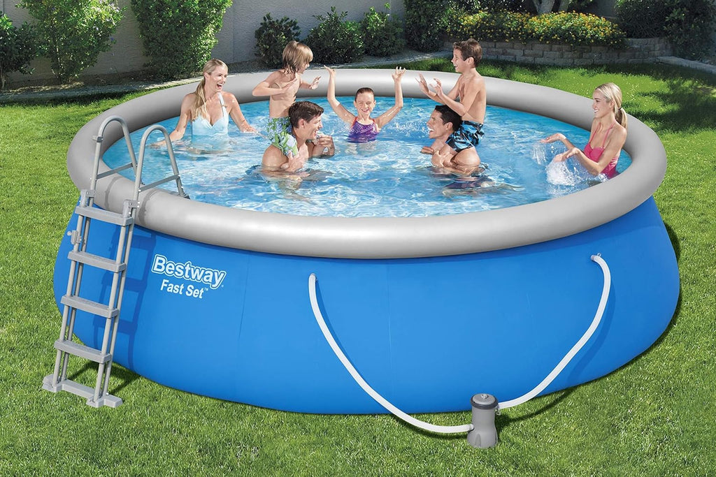 BESTWAY 56418 - Basen rozporowy Steel Pro MAX 366 x 100 cm, z pompą filtrującą 2.006 l/h i drabinką