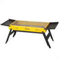 Grill Węglowy Składany 89x33x33 Cm, Stal Emaliowana Z Rozkładanymi Półkami Bocznymi I Rusztem Ze Stali Nierdzewnej - Aktive