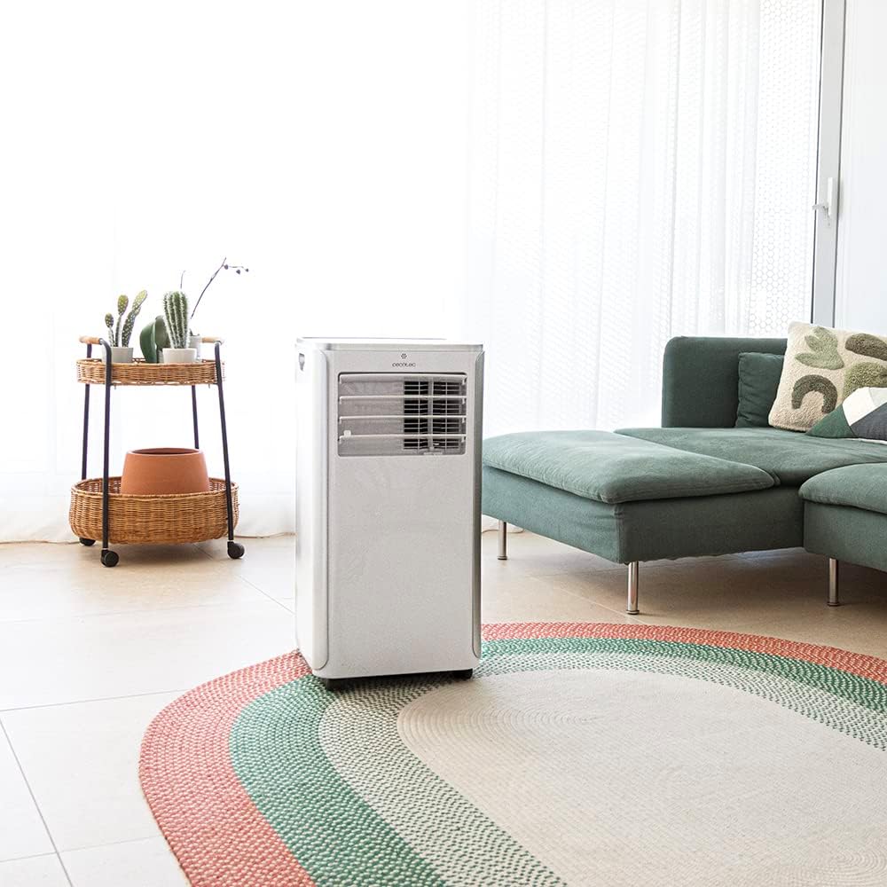 Cecotec Klimatyzator przenośny z pilotem ForceClima 9100. 9000 BTU, niskie zużycie energii, wyświetlacz LED, 4 tryby, 2 prędkości, zasięg 20-25m2