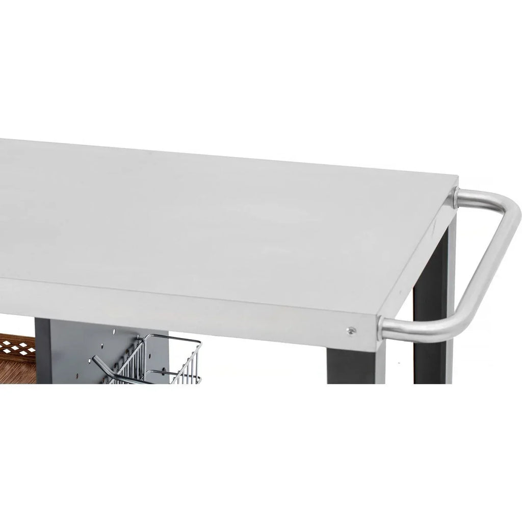 Wózek Serwisowy Do Grillowania "gelia" 117 X 59 Cm - Stal Nierdzewna - Czarny