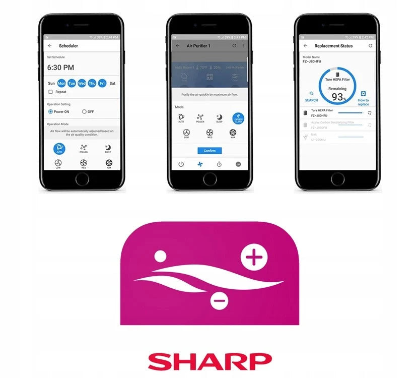 Sharp KI-N52EU-L 3-in-1 Air Purifier Humidifier Ionization App