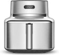 Frytkownica beztłuszczowa Cosori ICONIC Smart Air Fryer 6,2 l, ze stali nierdzewnej, powłoka ceramiczna niezawierająca PFAS, silnik prądu stałego, 6 funkcji, ponad 50 przepisów, timer 1 min-24 godz., możliwość mycia w zmywarce