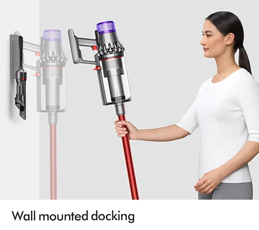 2026 Dyson V11 Extra Bezprzewodowy Odkurzacz Pionowy – Do 60 minut pracy – Wykończenie niklowo-czerwone