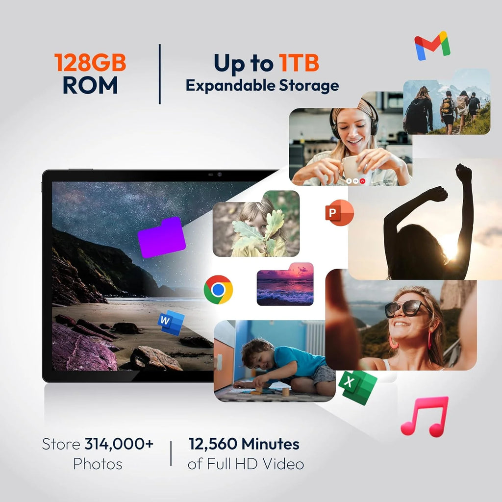 Tablet MESWAO 15,6 cala, najnowszy model 2025 Mes-B3, duży tablet z ekranem IPS, ośmiordzeniowy procesor Helio G99, 6 GB RAM + 128 GB ROM (1 TB TF), 12000 mAh, BT5.0, Wi-Fi 2.4G/5G, Android 14, aparat 32 MP
