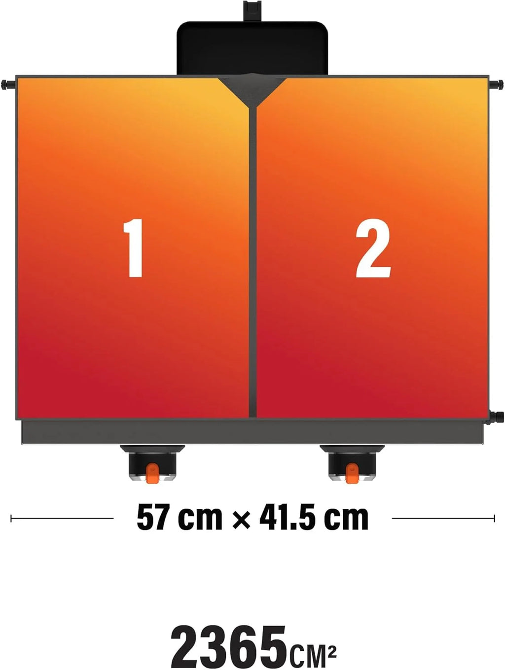 22-calowa (56 cm) płyta grillowa ze stali nierdzewnej z pokrywą i frontem