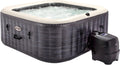Nadmuchiwane kwadratowe spa Intex Greystone Deluxe dla 4 osób, 175x175x71 cm, grzałka 2200 W, bąbelki ciepłego powietrza, generator chloru, filtr S2 (1741 l/h), akcesoria w zestawie (55093)
