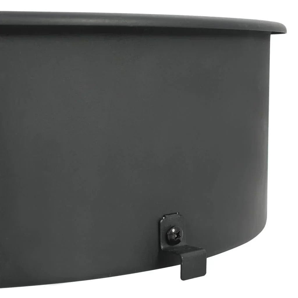 Zestaw Pierścieni Do Grilla Czarny 57 cm Vidaxl
