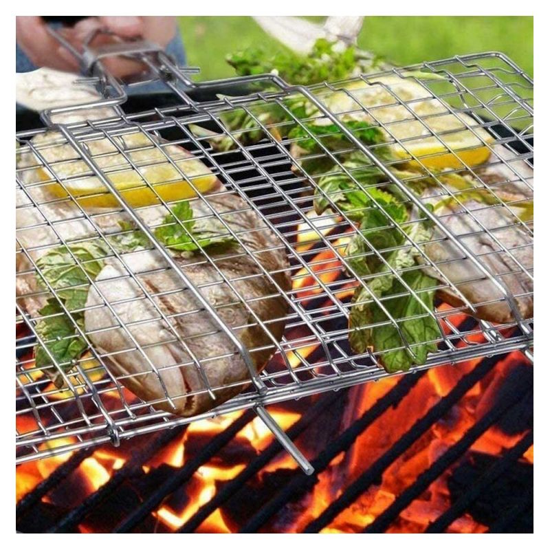 Ruszt Do Grillowania Jedzenia Grill 51x34x22cm