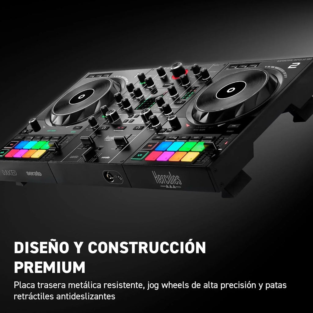Hercules DJControl Inpulse 500 2-kanałowy kontroler DJ USB dla Serato DJ Lite i DJUCED