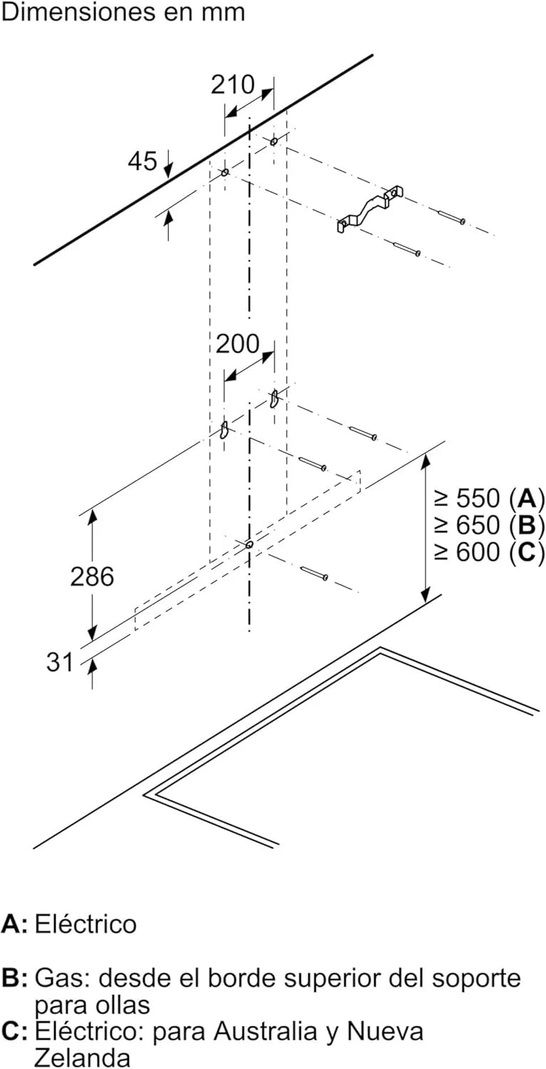 Bosch - Okap kominowy, 90 cm, seria 2, sterowanie mechaniczne, oświetlenie LED, stal nierdzewna, DWB96BC50