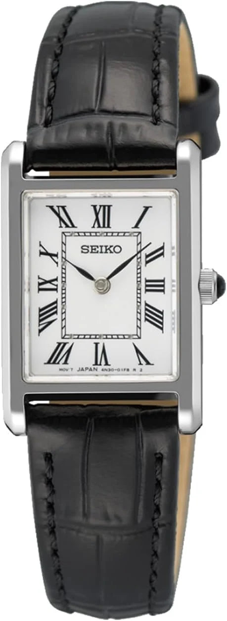 Zegarek damski analogowy Seiko SWR107P1 z paskiem skórzanym