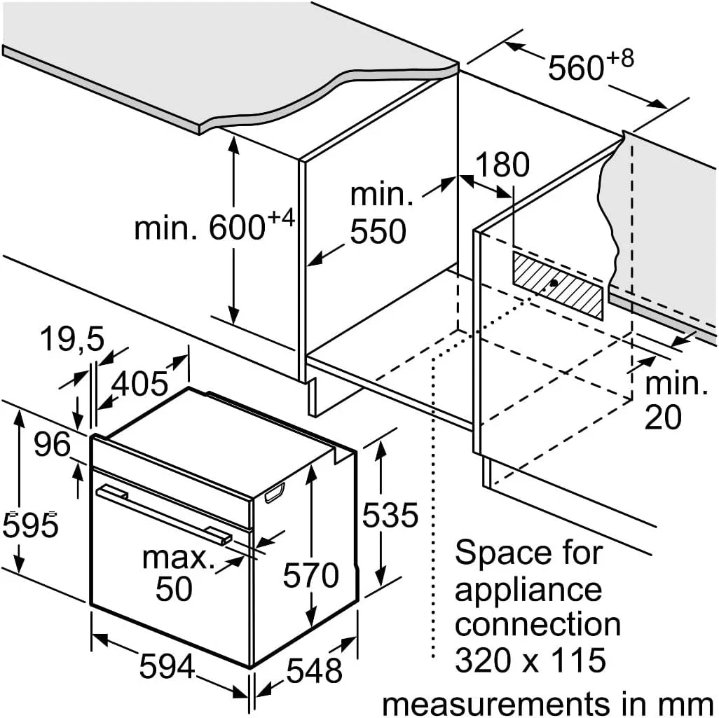 Balay - Piekarnik wielofunkcyjny, 60 cm, Control Comfort, Aqualisis, prowadnice jednopoziomowe, białe szkło, 3HB5131B3