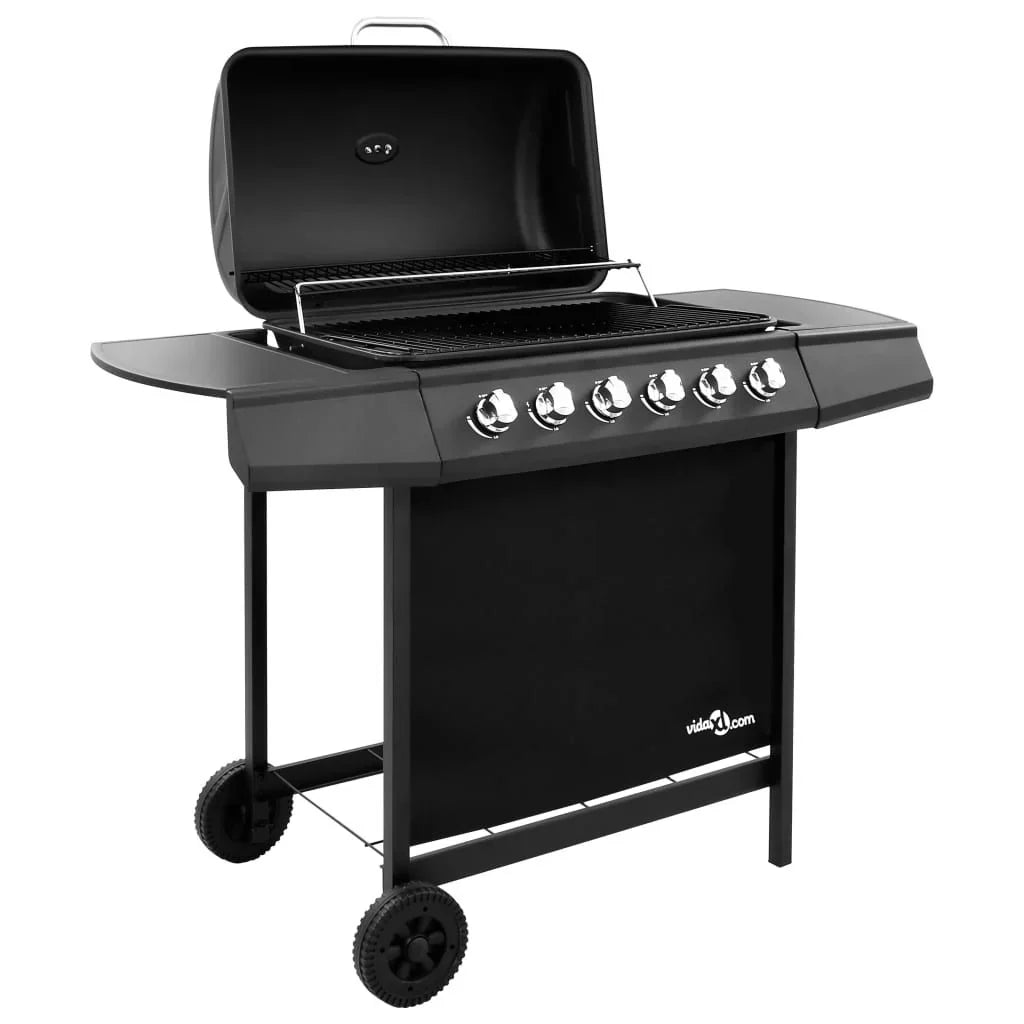 Czarny Grill Gazowy Vidaxl Z 6 Palnikami