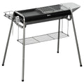 Grill węglowy Outsunny Stal Nierdzewna Metal 96x61x72 cm Czarny