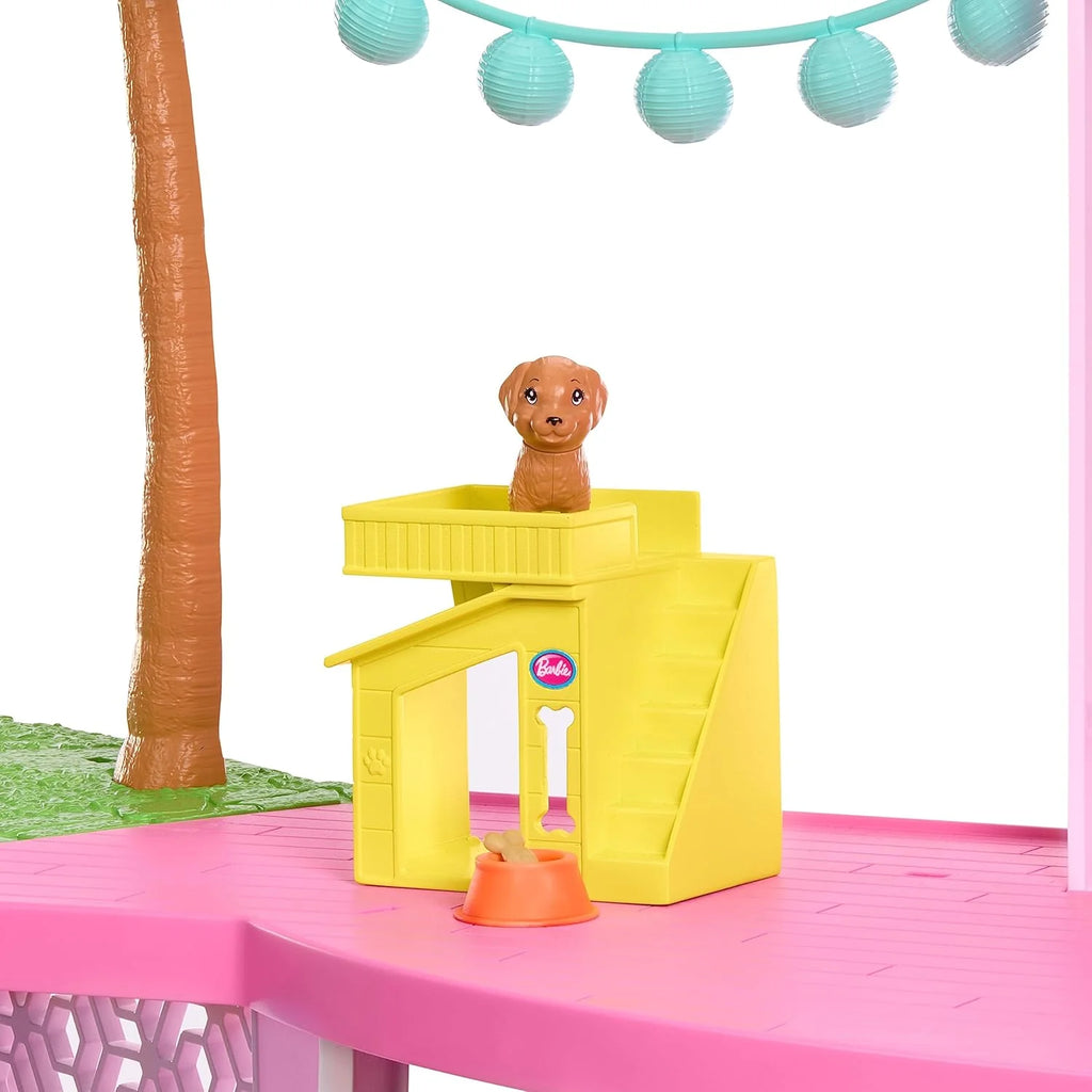 Barbie Dreamhouse 2023 3-piętrowy domek dla lalek z ponad 75 meblami i akcesoriami, od 3 lat (Mattel HMX10)