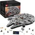 LEGO Star Wars Sokół Millennium, model konstrukcyjny dla dorosłych, statek kosmiczny Hana Solo z minifigurkami Chewbaki, Lei i C-3PO, kolekcjonerski prezent dla mężczyzn, kobiet i fanów, 75192