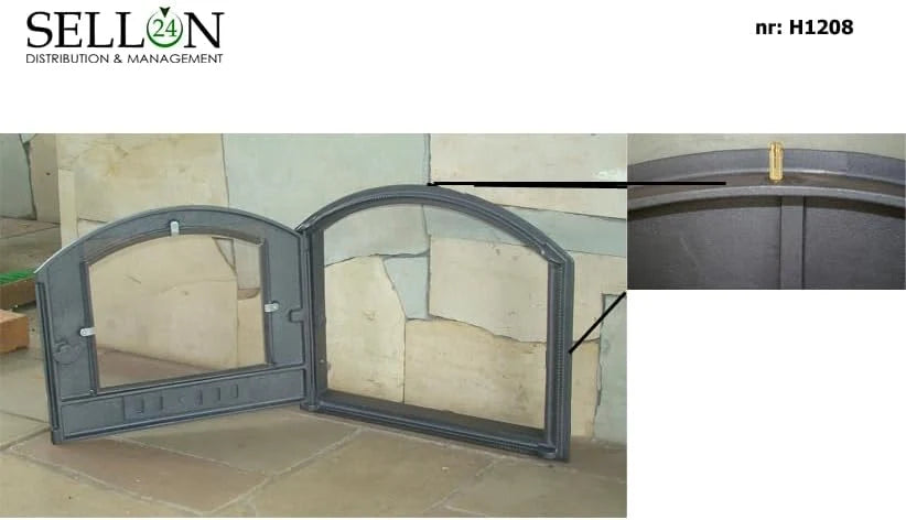 Sellon24® H1208 - Żeliwne drzwiczki do pieca chlebowego