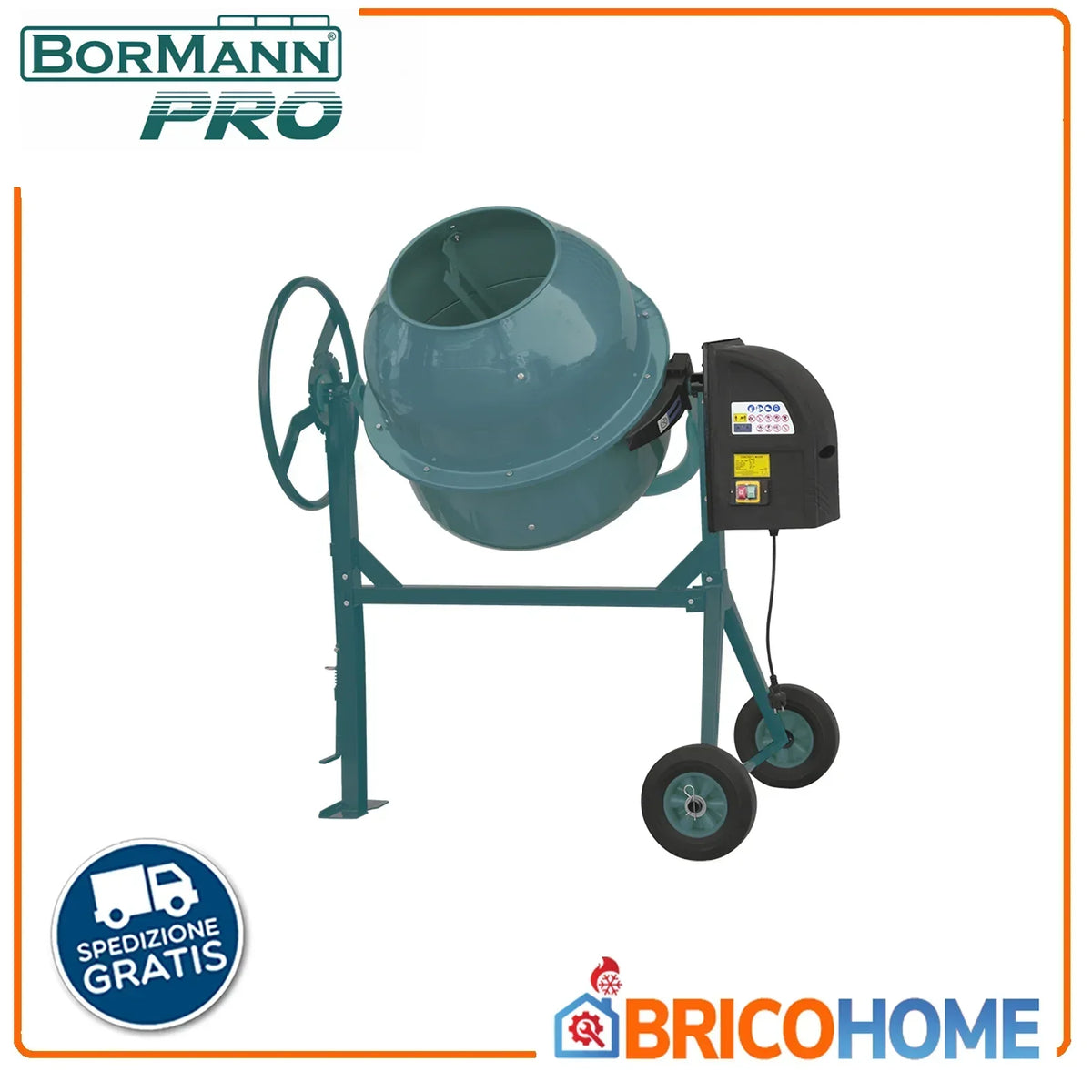 2026 Betoniarka elektryczna BORMANN Pro 180 L 800 W BMX1810