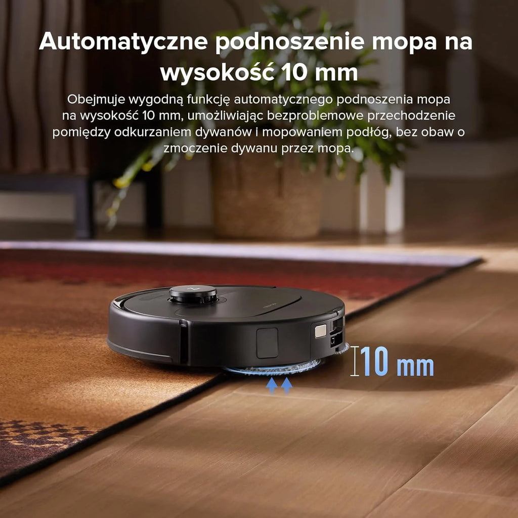 Roborock Q Revo, robot odkurzający, 8000Pa HyperForce, wielofunkcyjna stacja dokująca, mop obrotowy 200 obr./min z podnośnikiem 10 mm, zapobieganie splątaniu, unikanie przeszkód, mapowanie
