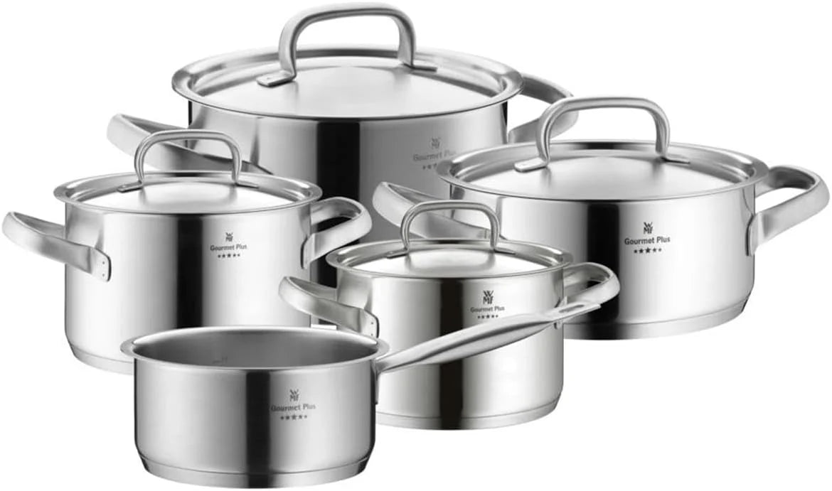 Wmf Gourmet Plus, zestaw garnków, metal, srebrny, 5 sztuk