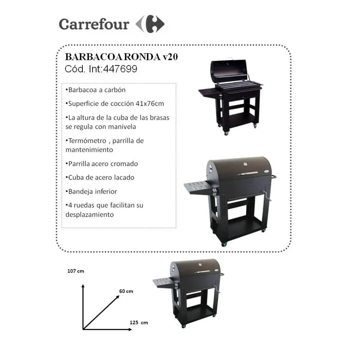 Grill Barbacoa Mod. Ronda V-2020