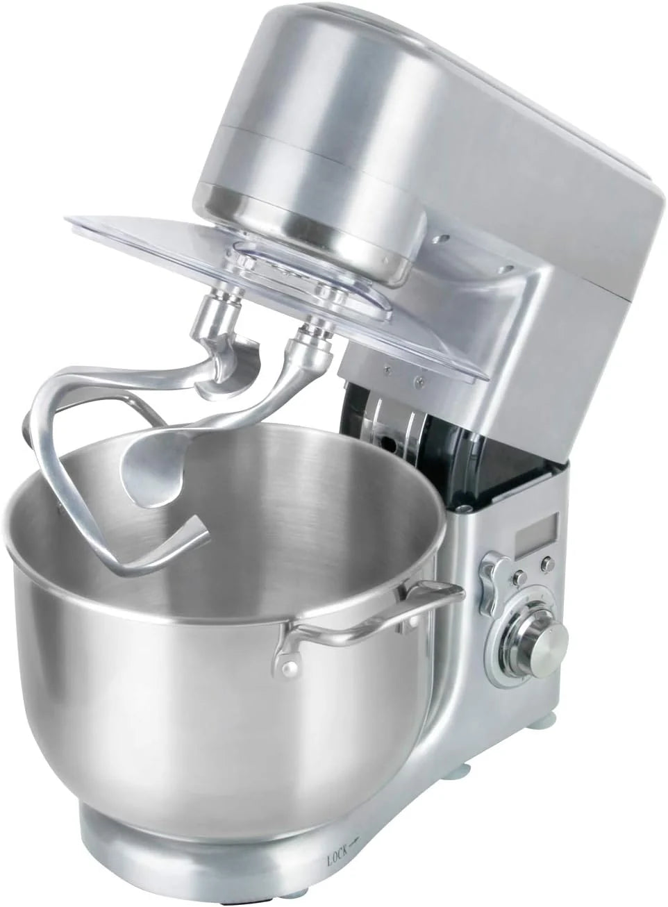 Robot planetarny RGV Pastaprof PL10S, pojemność 10 l, podwójny hak, 1500 W, 6 prędkości, kolor srebrny, W