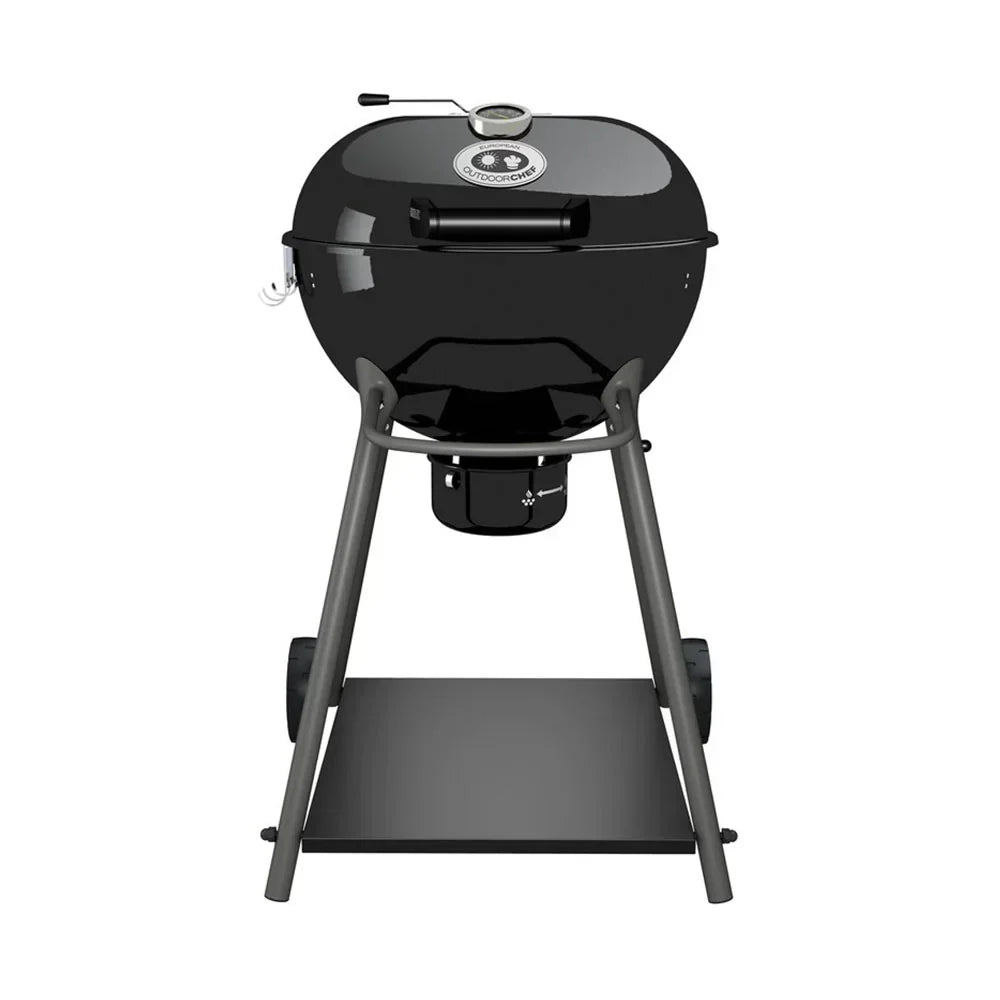 2026 Grill węglowy Outdoorchef KENSINGTON 570 C – System lejków do grillowania bezpośredniego/pośredniego – Czarny