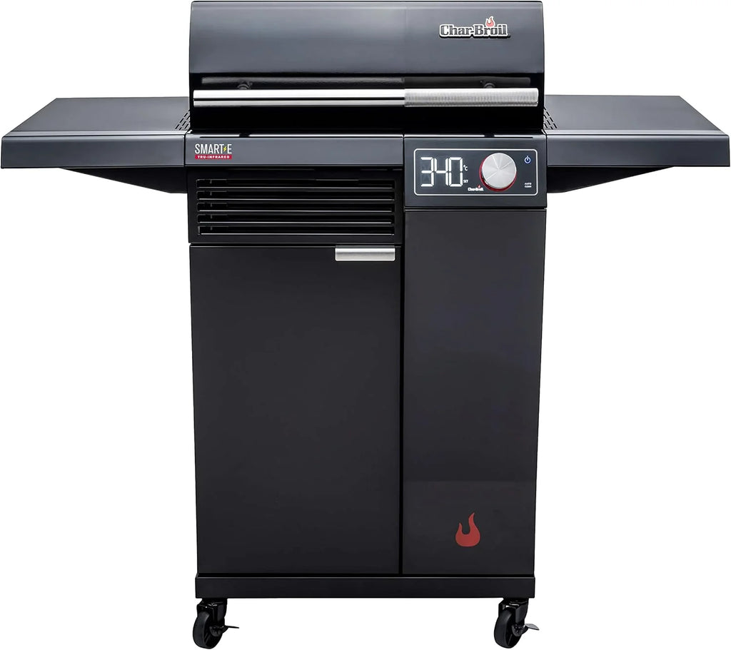 Char-Broil Grill Elektryczny SMART-E - Grill z E-POWER 90-370°C, precyzyjna kontrola temperatury, funkcja czyszczenia - Idealny do gotowania na świeżym powietrzu, w ogrodzie i na patio