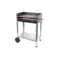 Cofan Grill Węglowy Na Kółkach | Regulowany Ruszt | Z Cegłą Szamotową I Bocznym Uchwytem | Łatwy Transport | Duża Powierzchnia Do Grillowania | Wymiary: 56,7 X 36 X 83 Cm
