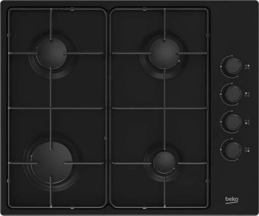 ELECTROLUX EGG6407K Gas hob 59x51cm 4 burners cast iron grate black