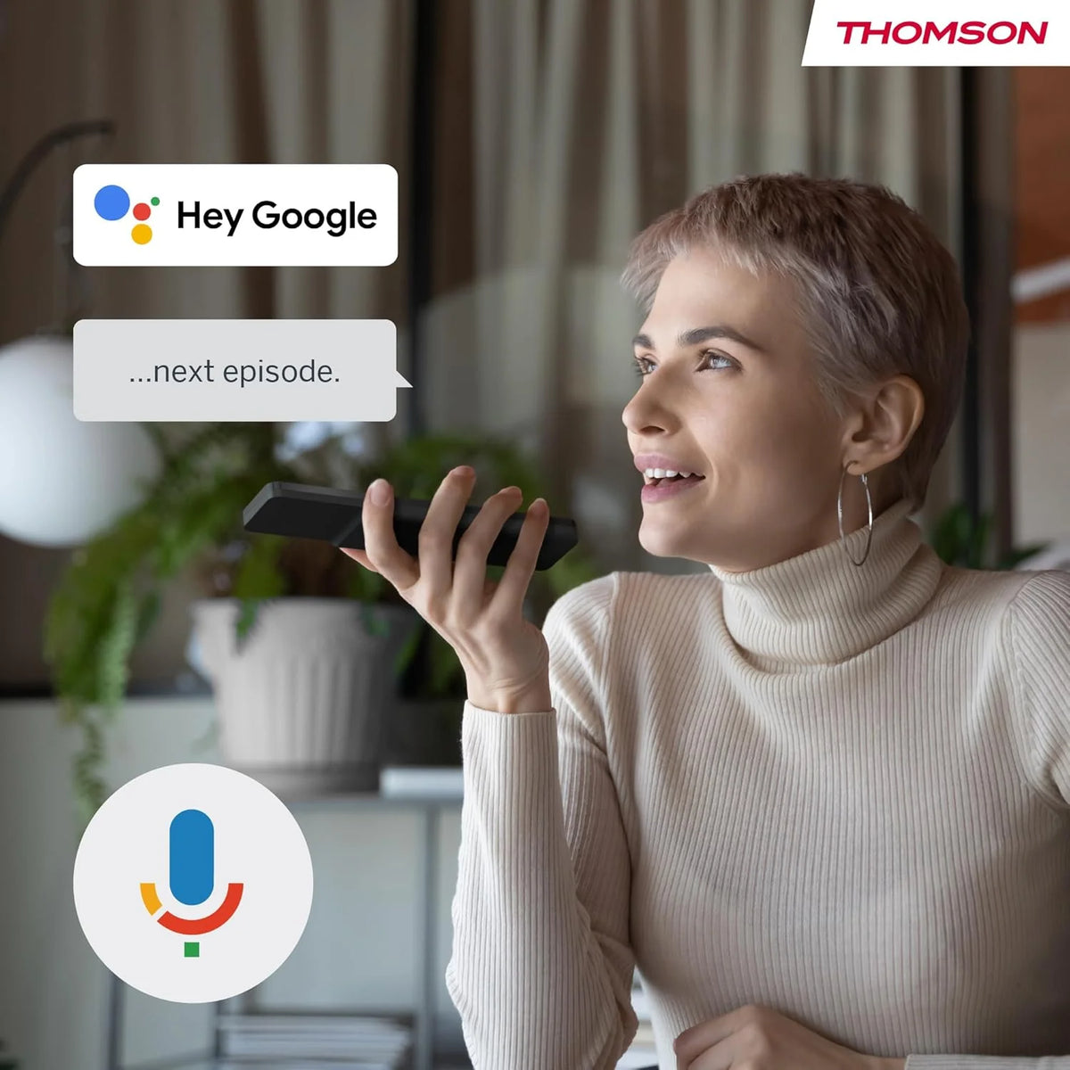 THOMSON 32 cale (81 cm) Go TV, przenośny telewizor Android – HD Ready (1366x768), sterowanie głosowe, Bluetooth 5.1, Wi-Fi, funkcja punktu dostępowego, do 4 godzin pracy na baterii – 32HA4M44