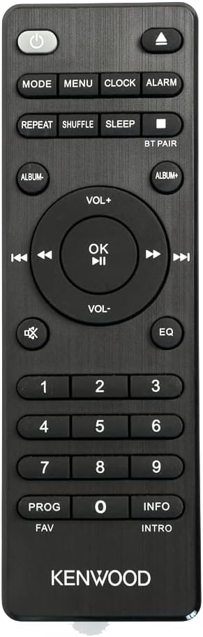 Mikrowieża Hifi Kenwood M-725DAB-B z CD, USB, Dab+ i Bluetooth Audio-Streaming. Kolor: Czarny – Mini zestaw stereo do domu