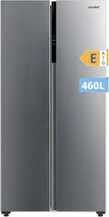 Comfee ' RCB169DK2(E) Lodówka z zamrażarką/Wysokość 150 cm/Low Frost/Regulacja temperatury/Oświetlenie LED/195 kWh/rok/Chłodziarka 115 l/Zamrażarka 59 l/Czarna