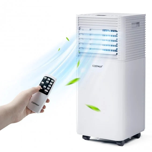 Przenośny klimatyzator 3 w 1 o mocy 8000 BTU z funkcją osuszania i wentylatora