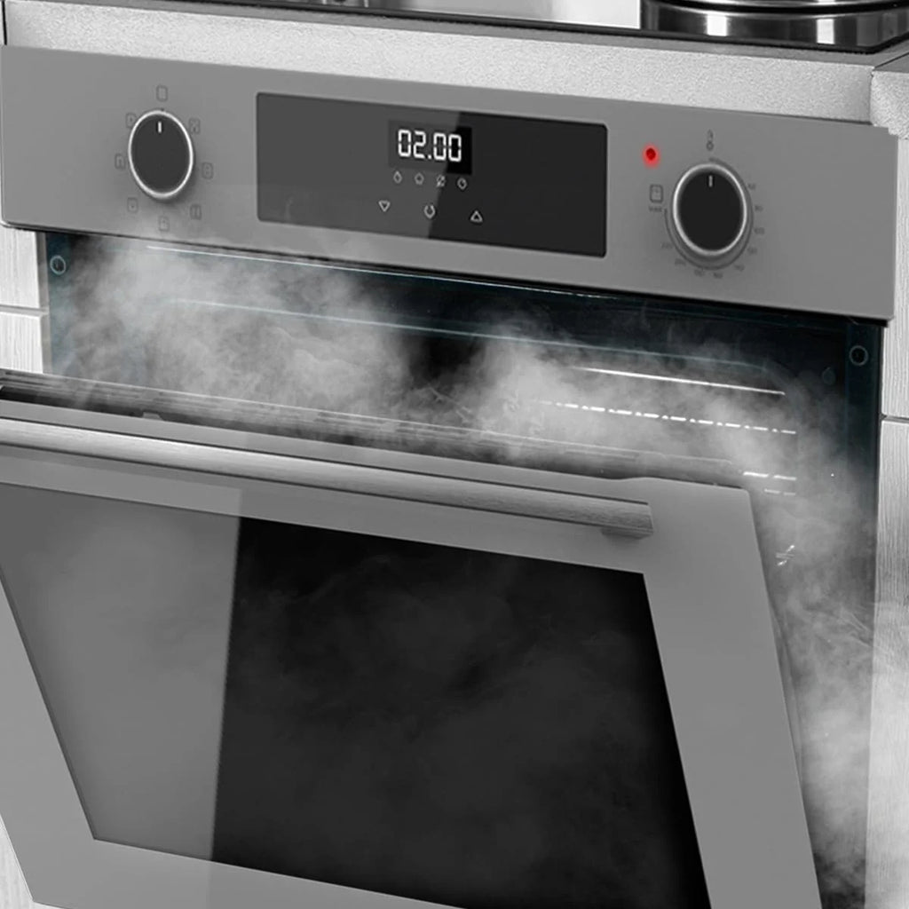 Cecotec Piekarnik wielofunkcyjny do zabudowy 60cm Bolero Hexa M226000 Glass Grey A. 2800W, 72L, 7 funkcji, tryb grill, grill z wentylatorem, tryb konwekcji, rozmrażanie, Steam Base X2, Steam EasyClean i Assist