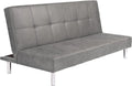 Mattfy - Sofa Rozkładana Clic Clac 3-osobowa Model Milos, Nowoczesny Design, Praktyczna i Funkcjonalna, Wykończenie w Kolorze Szarym