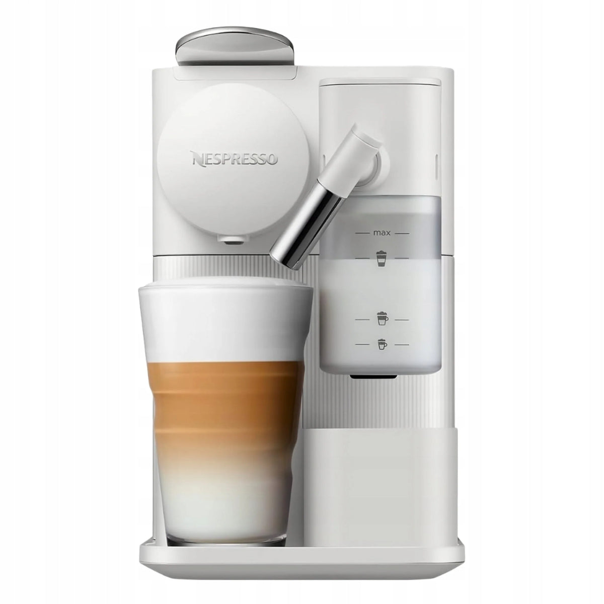 Ekspres na kapsułki DeLonghi Nespresso Lattissima One EN510.W – biały