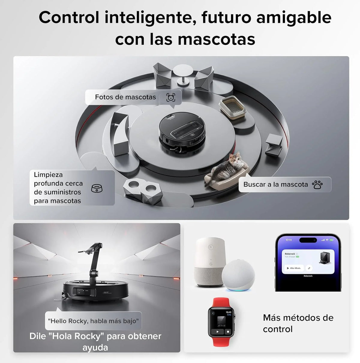 roborock Saros Z70 Robot odkurzający z 5-osiowym składanym ramieniem OmniGrip, siłą ssania 22000 Pa, podwójnym systemem zapobiegającym plątaniu się, ultracienką konstrukcją 7,98 cm i możliwością omijania 108 rodzajów przeszkód, czarny