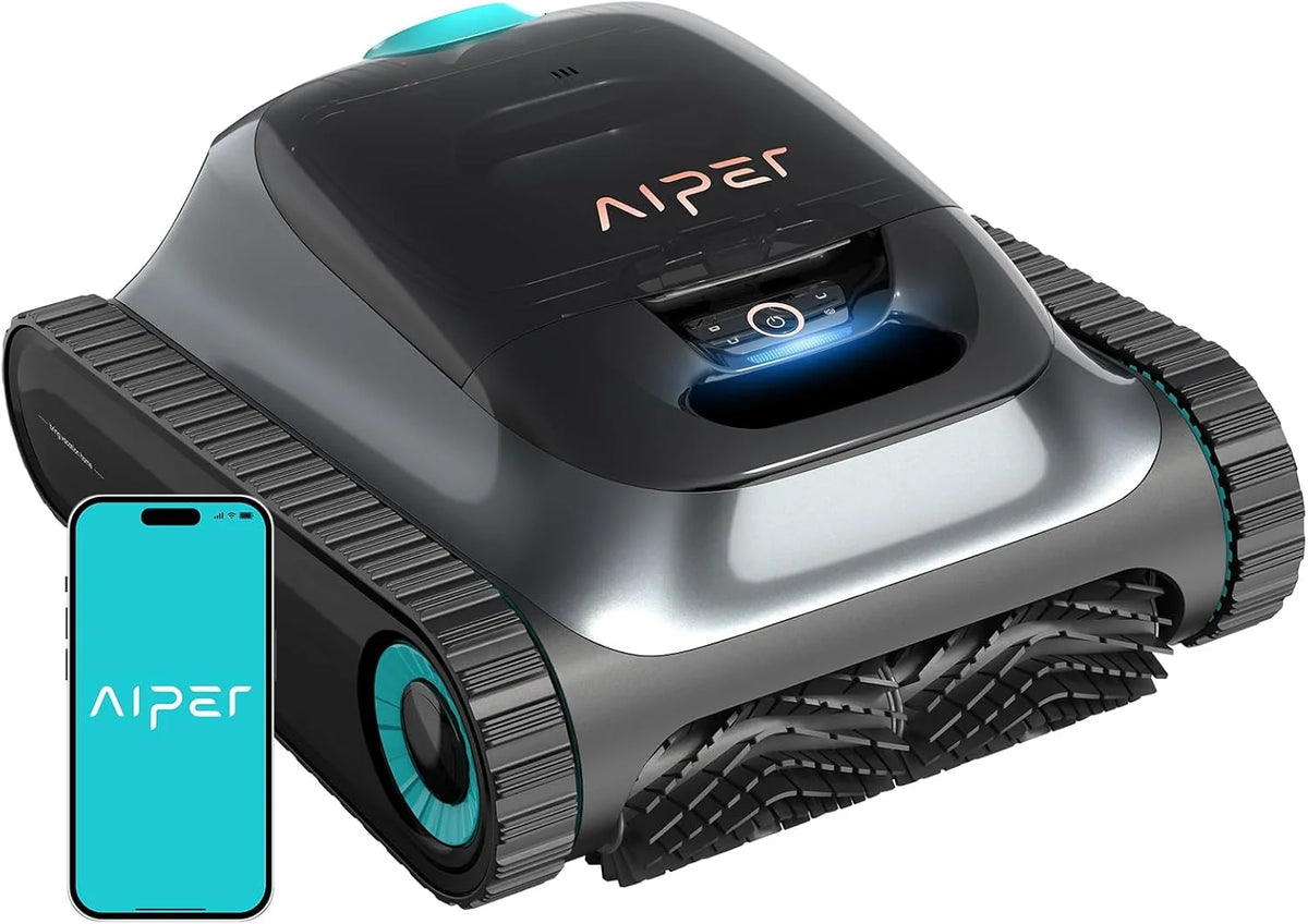 AIPER Scuba S1 2025 Robot basenowy do czyszczenia dna i ścian, odkurzacz basenowy z ulepszoną baterią 180 min, ultraprecyzyjną filtracją + aplikacja i OTA, do basenów o powierzchni do 150 m²
