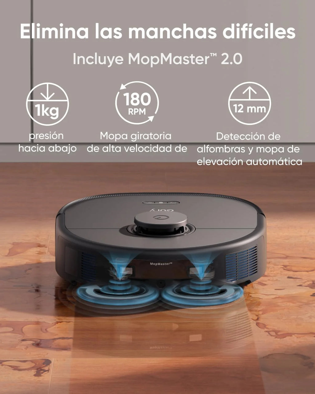 eufy X10 Pro Omni Robot Odkurzacz z Automatycznym Opróżnianiem i Obrotowymi Mopami, Podwójne Mopy z Automatycznym Podnoszeniem 12 mm, Wykrywanie Dywanów, AI Omijanie Przeszkód, Automatyczne Mycie i Suszenie, Czarny