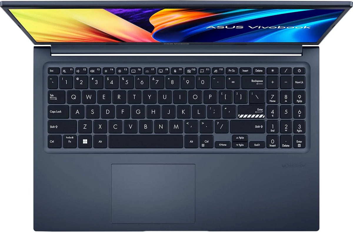 ASUS Vivobook 15 M1502YA-BQ881 - Laptop 15.6" Full HD (AMD Ryzen 7 5825U, 16GB RAM, 512GB SSD, Radeon Graphics, Bez Systemu Operacyjnego) Spokojny Niebieski - Klawiatura QWERTY hiszpańska