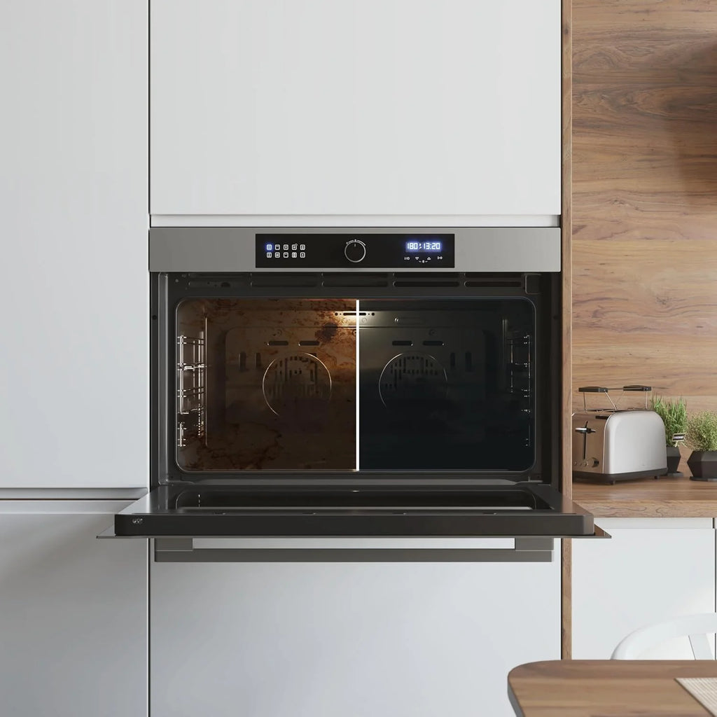 Piekarnik do zabudowy Cecotec Multifunción Bolero Hexa AF319000 Inox A 3800W, pojemność 133L, 11 funkcji z Airfryer Master, Pizza Master, Steam Assist, Steam EasyClean, 3D Cooking, Defrost