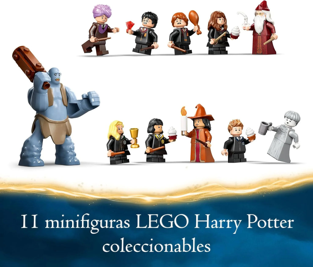 Harry Potter Zamek Hogwart Wielka Sala: Zabawka Szkoła Magii, 11 Minifigurek w Zestawie, w Tym Hermiona Granger i Ron Weasley, Prezent dla Dzieci w Wieku od 10 Lat 76435
