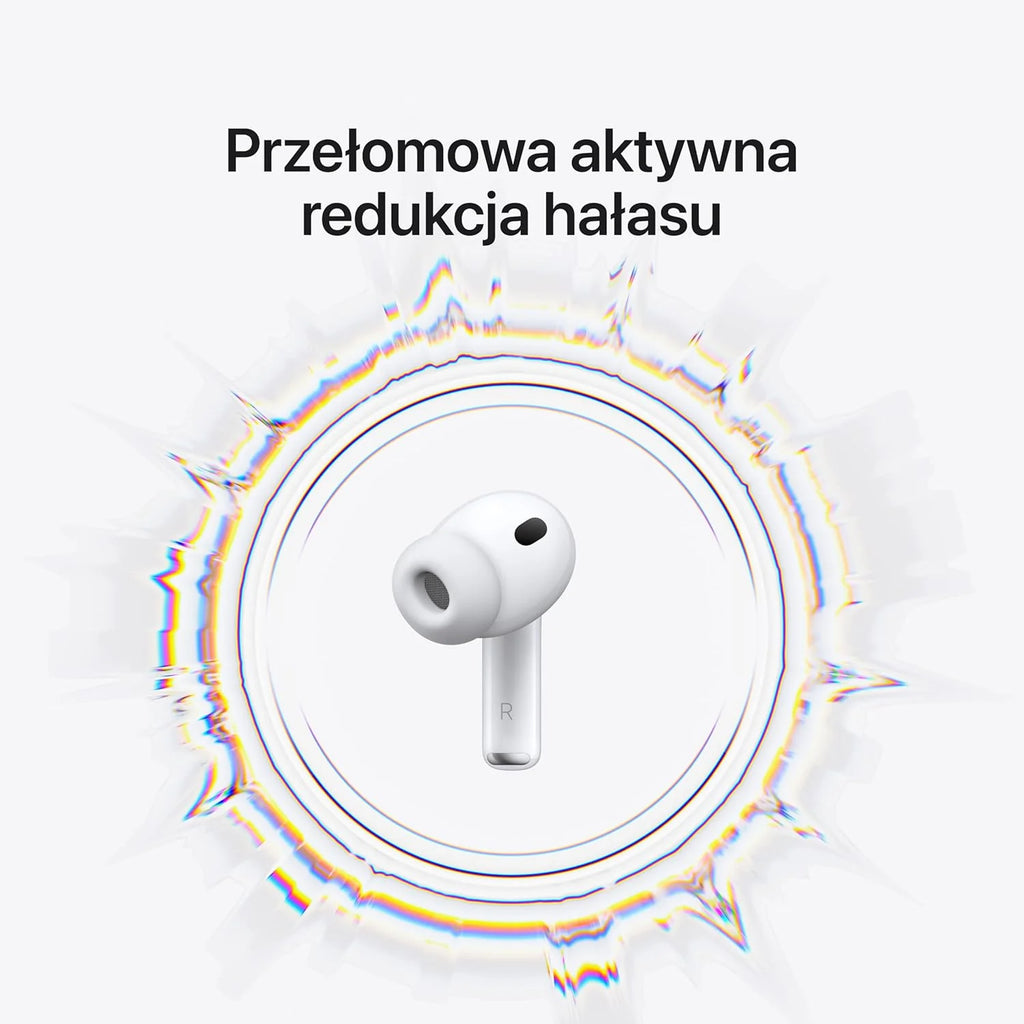 Apple AirPods Pro 3 Wireless Earbuds, active noise cancellation, heart rate measurement, hearing aid function, Bluetooth, spatial audio, Hi-Fi, USB-C charging