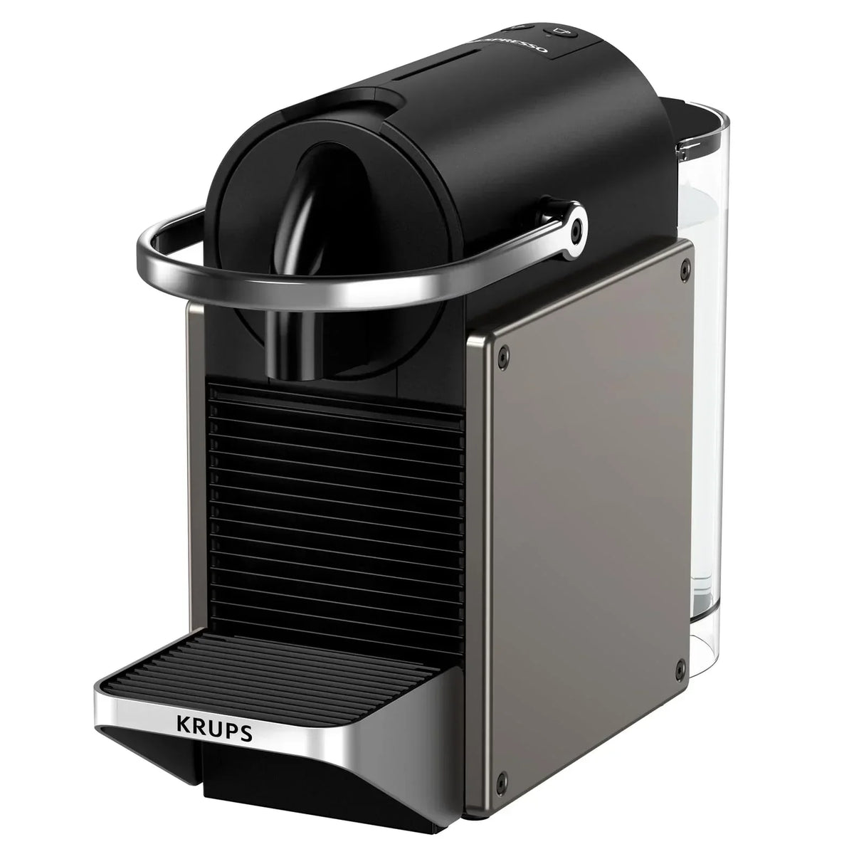 2025 Ekspres do kawy na kapsułki Krups Nespresso Pixie Redesign | Espresso i Lungo | Styl industrialny | Niskie zużycie energii | Automatyczne wyłączanie | Regulowana tacka | Kapsułki nadające się do recyklingu | Model XN306T