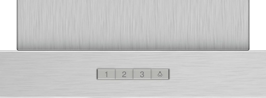 Bosch - Okap kominowy, 90 cm, seria 2, sterowanie mechaniczne, oświetlenie LED, stal nierdzewna, DWB96BC50